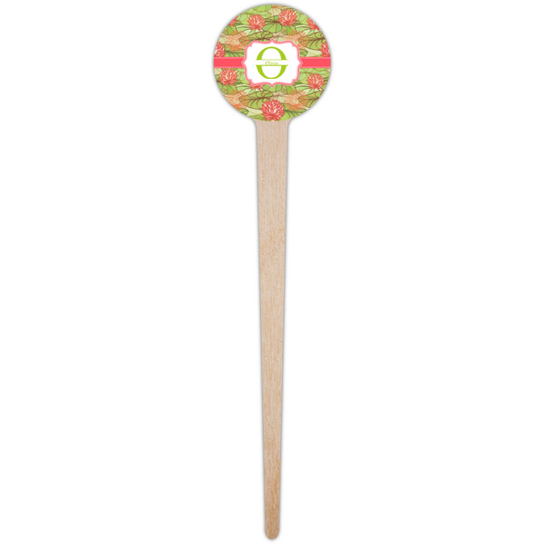 Lily Pads Wooden 4" Food Pick - Round - Single Pick