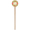 Lily Pads Wooden 4" Food Pick - Round - Single Pick
