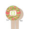 Lily Pads Wooden 4" Food Pick - Round - Single Sided - Front & Back
