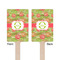 Lily Pads Wooden 6.25" Stir Stick - Rectangular - Double Sided - Front & Back