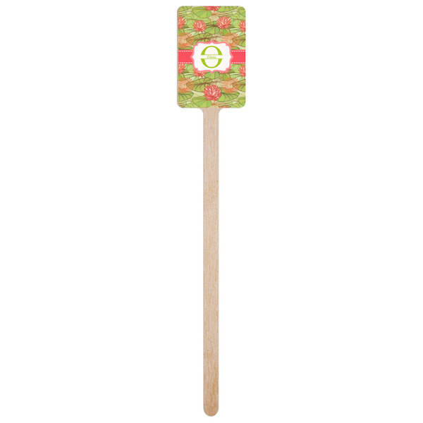 Lily Pads Wooden 6.25" Stir Stick - Rectangular - Single Stick