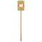 Lily Pads Wooden 6.25" Stir Stick - Rectangular - Single Stick