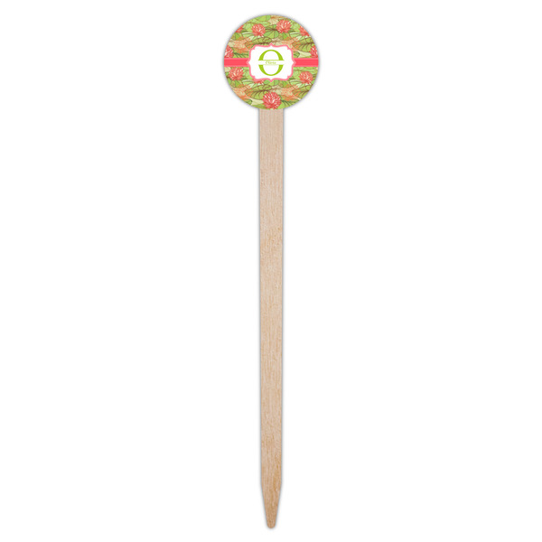 Lily Pads Wooden 6" Food Pick - Round - Single Pick