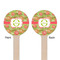 Lily Pads Wooden 6" Stir Stick - Round - Double Sided - Front & Back