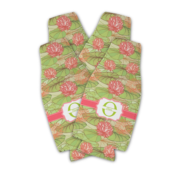 Lily Pads Zipper Bottle Cooler - Set of 4 - PARENT MAIN (flat)