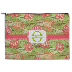Lily Pads Zipper Pouch - Large - 12.5"x8.5" (Personalized)