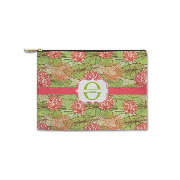 Custom Lily Pads Zipper Pouch - Small - 8.5"x6" (Personalized)