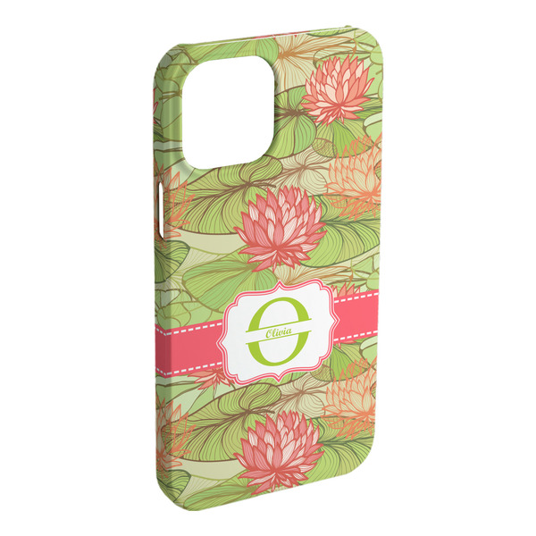 Custom Lily Pads iPhone Case - Plastic - iPhone 15 Pro Max (Personalized)
