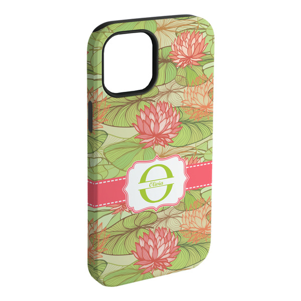 Custom Lily Pads iPhone Case - Rubber Lined (Personalized)