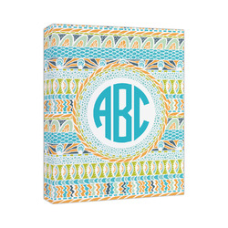 Abstract Teal Stripes Canvas Print (Personalized)