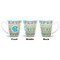 Abstract Teal Stripes 12 Oz Latte Mug - Approval