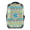Abstract Teal Stripes 15" Backpack - FRONT