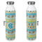 Abstract Teal Stripes 20oz Water Bottles - Full Print - Approval
