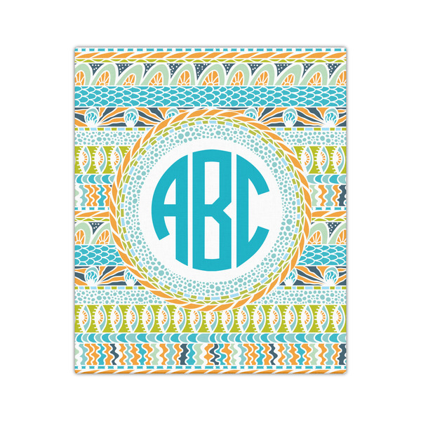 Abstract Teal Stripes 20x24 - Canvas Print - Front View