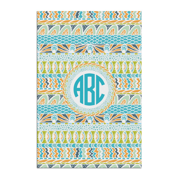 Custom Abstract Teal Stripes Posters - Matte - 20x30 (Personalized)