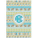 Abstract Teal Stripes Poster - Matte - 24x36 (Personalized)