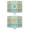 Abstract Teal Stripes 8" Drum Lampshade - APPROVAL (Fabric)
