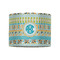 Abstract Teal Stripes 8" Drum Lampshade - FRONT (Fabric)