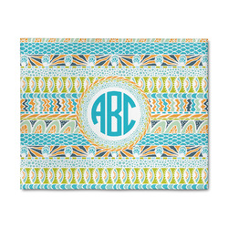 Abstract Teal Stripes 8' x 10' Indoor Area Rug (Personalized)