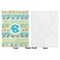 Abstract Teal Stripes Baby Blanket (Single Side - Printed Front, White Back)