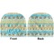 Abstract Teal Stripes Baby Hat Beanie - Approval