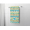 Abstract Teal Stripes Bath Towel - LIFESTYLE