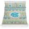 Abstract Teal Stripes Bedding Set (Queen)