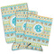 Abstract Teal Stripes Can Coolers - PARENT/MAIN