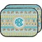Abstract Teal Stripes Carmat Aggregate Back