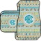 Abstract Teal Stripes Carmat Aggregate