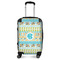 Abstract Teal Stripes Carry-On Travel Bag - With Handle