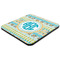 Abstract Teal Stripes Coaster Set - FLAT (one)