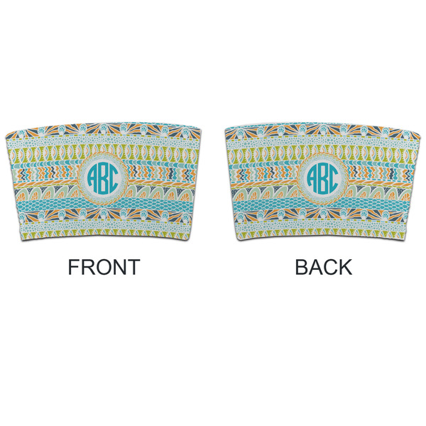 Abstract Teal Stripes Coffee Cup Sleeve - APPROVAL