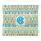 Abstract Teal Stripes Comforter - King - Front