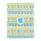 Abstract Teal Stripes Comforter - Twin - Front