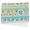 Abstract Teal Stripes Cooling Towel- Main