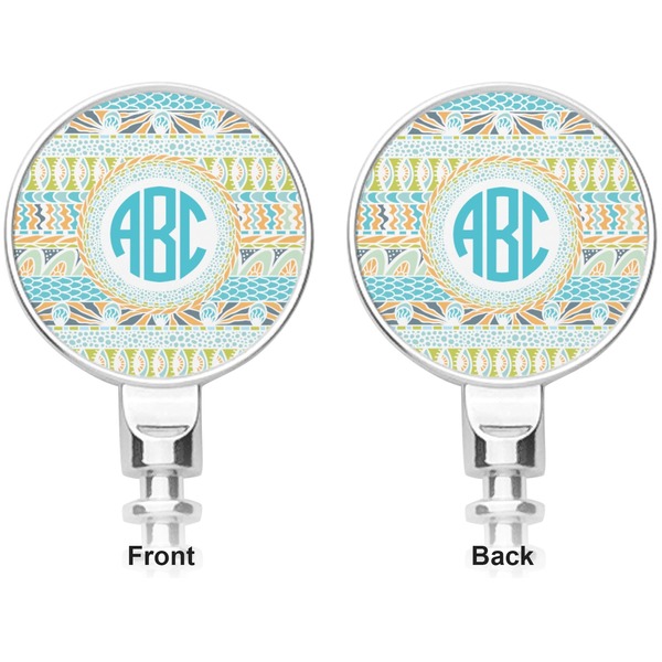 Abstract Teal Stripes Corkscrew - Apvl