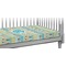 Abstract Teal Stripes Crib Fitted Sheet (Personalized)