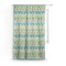 Abstract Teal Stripes Curtain (Personalized)