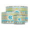 Abstract Teal Stripes Drum Lampshades - MAIN
