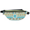 Abstract Teal Stripes Fanny Pack - Front