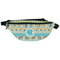 Abstract Teal Stripes Fanny Pack - Classic Style (Personalized)