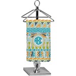 Abstract Teal Stripes Finger Tip Towel - Full Print (Personalized)