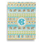 Abstract Teal Stripes Garden Flags - Large - Double Sided - BACK