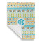 Abstract Teal Stripes Garden Flags - Large - Single Sided - FRONT FOLDED