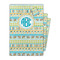 Abstract Teal Stripes Gift Bags - Parent/Main