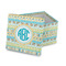 Abstract Teal Stripes Gift Boxes with Lid - Parent/Main
