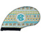 Abstract Teal Stripes Golf Club Covers - FRONT