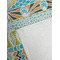 Abstract Teal Stripes Golf Towel - Detail