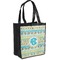 Abstract Teal Stripes Grocery Bag - Main